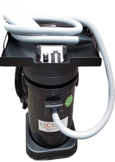 Servante de ponçage électrique mobile - 1400 W - 215 m3/h - Cuve 37L - 13 kg_0
