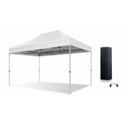 Xptent Tente Pliante 2X3 Structure Aluminium 45mm Toit 380g/m² Blanc qualité Pro - blanc aluminium TP4030023BU_0