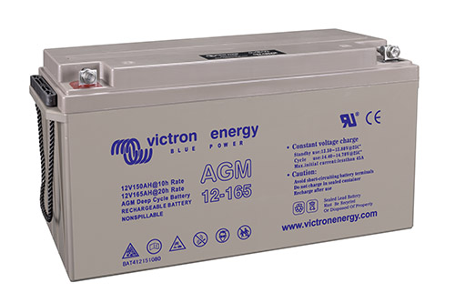 Batterie AGM solaire Victron Energy Deep Cycle VRLA - Décharge lente - 12V de 8Ah à 220Ah_0