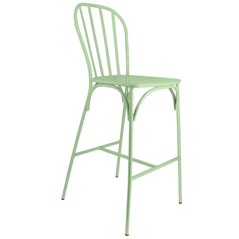 Chaise haute métal Biscarrosse - VERT_0