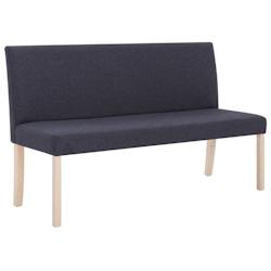 Helloshop26 - Banc banquette 139,5 cm gris foncé polyester 02_0010894 - 3000598947760_0