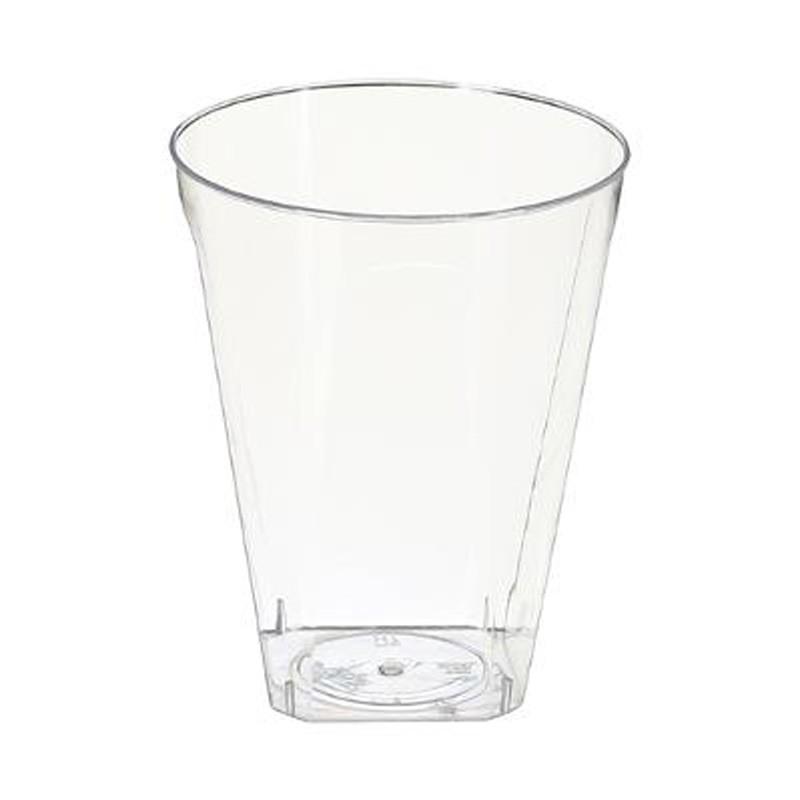 LOT DE 12 GOBELETS PLASTIQUE TOP 200ML TRANSPARENT - PARIS PRIX_0