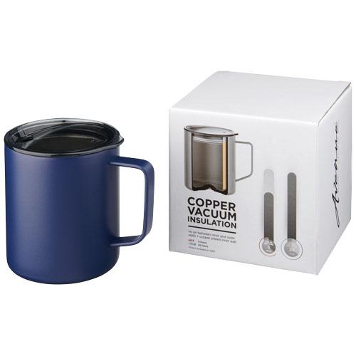 Mug 420 ml avec isolation par le vide et couche de cuivre - Design inox double paroi, boisson chaude ou froide, couvercle anti-éclaboussures_0