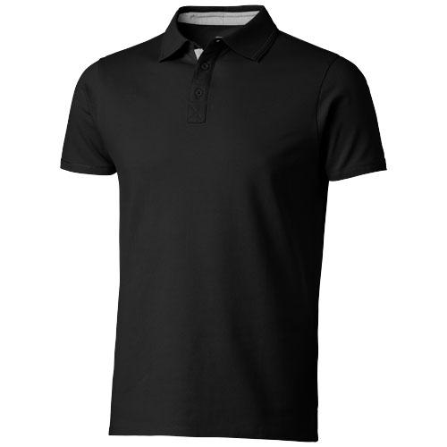 Polo manches courtes Hacker - maille piquée 100% coton - 220 g/m² - col côte en tricot plat_0