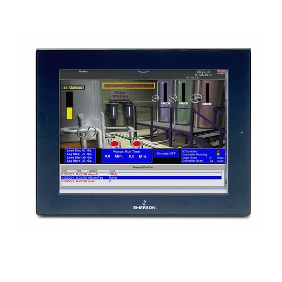 QuickPanel+ - Interface homme-machine Emerson - Écran 7 pouces avec Modbus TCP RSTi-EP_0