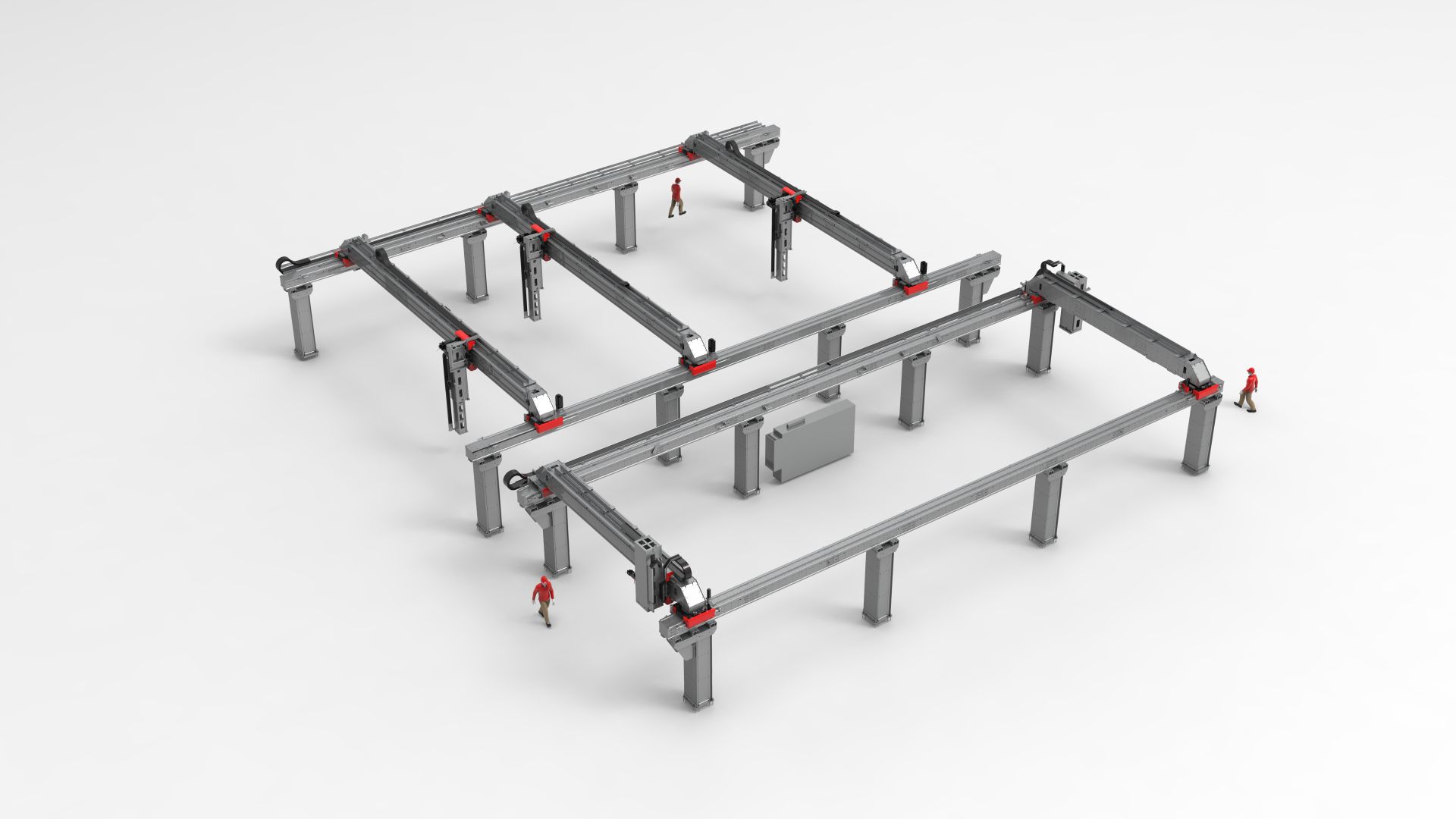Robots cartésiens 3 axes conçues pour manipuler des charges lourdes (6000kg) dans diverses applications industrielles_0