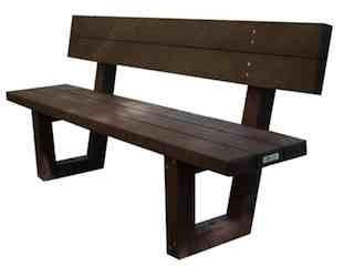 Banc public Provence - robuste et écologique - 180 cm - 100% plastique recyclé_0