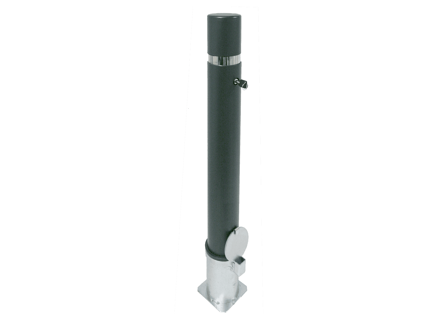 Borne amovible Hospitalet H214E - acier zingué avec anneau inox et traitement anticorrosion Ferrus_0