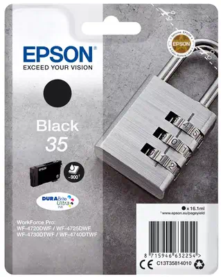 Epson Padlock Singlepack Black 35 DURABrite Ultra Ink_0