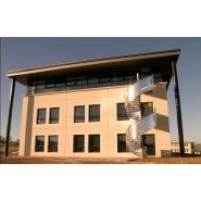 Escalier hélicoïdal Totemalu - diamètre colonne centrale 168 mm - garde-corps en tôle aluminium perforée_1