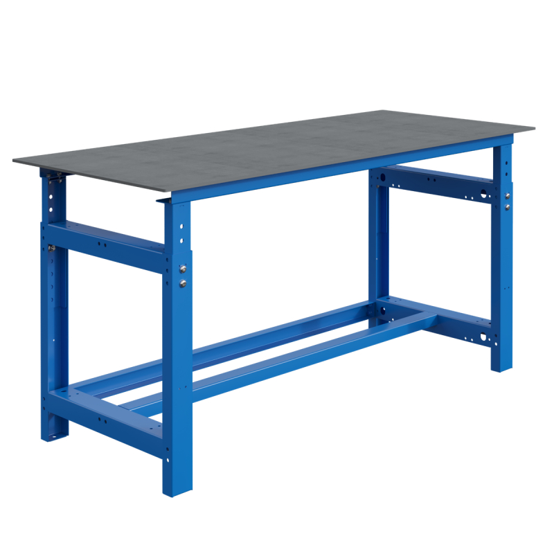 Établi SI Soudure - Plateau acier 8mm réglable en hauteur - Charge 1000 kg - Fabrication française_0