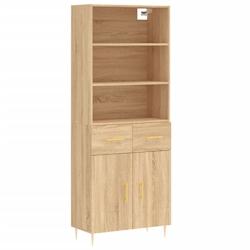 Helloshop26 - Buffet bahut commode armoire meuble de rangement organisateur cuisine salle de séjour salon haut sonoma 69,5 x 34 x 02_0034177 - 300021_0