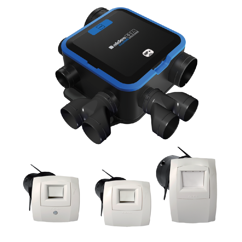 Kit VMC simple flux hygroréglable EasyHOME HYGRO COMPACT Premium Haute Pression HP+ - Aldes - 11033026_0