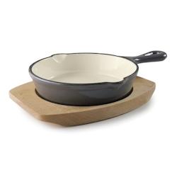 LACOR Plat à four ovale MAGMA GRAU Fonte 21,7 x 15 cm 700 ml 25840 - fonte 25843_0