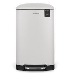Les Collectors N°828 - Poubelle à pédale 40L, white edition - blanc inox N828_0