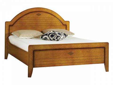 Lit double dôme Louisiane en merisier - Disponible en plusieurs dimensions - Style moderne et écologique_0