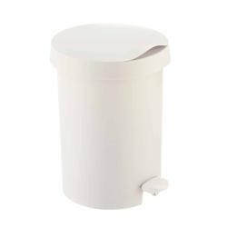 Poubelle à pédale 5L Zodiac blanc Sunware - blanc plastique 09000404_0