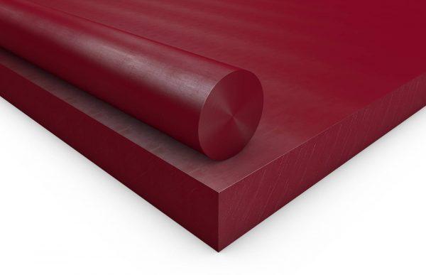 Pralen Hot - Polyéthylène (PEHD) à très haut poids moléculaire - Rouge Ruby - Résistance à la chaleur et à l'usure_0