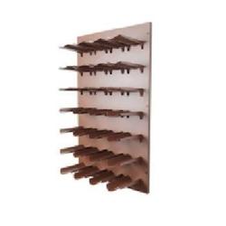 Range-bouteilles Vintage mural 28 bouteilles vin VinoGuard. Corten - marron métal VG-Vgt-28-C_0