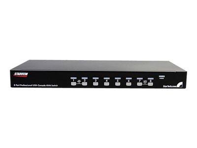 STARTECH.COM KIT DE COMMUTATEUR KVM USB À MONTAGE SUR RACK 1U 8 PORTS AVEC AFFICHAGE À L'ÉCRAN ET CÂBLES