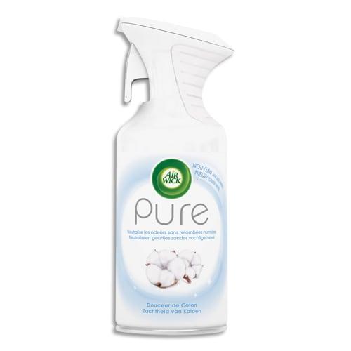 Airwick désodorisant d'atmosphère pure 250 ml formule sans eau parfum concentré douceur de coton_0