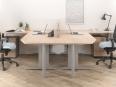 Bureau bench 2 personnes CORPORATE avec extension - Deskissimo_0