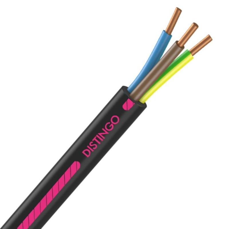 Cable rigide r2v distingo cuivre 3g1,5 couronne 25m - NEXANS - u-1000 r2v distingo 3g1,5_0