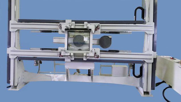 Cadreuse visseuse pour ouvrants coulissants en aluminium - Découpe automatique du joint et vissage manuel ou automatique_0