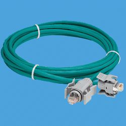 Cordon RJ45 IP67 - SF/UTP 4 paires AWG 26 - Température -20°C à +60°C - Couleur RAL 5021_0