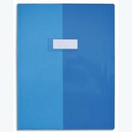 ELBA PROTÈGE CAHIER EN PVC LUXE CRISTAL LISSE ÉPAISSEUR 20/100ÈME FORMAT 24X32 BLEU 519