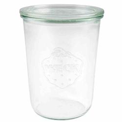 FHC - 6Pcs - Bocal Bokocook en verre Weck avec couvercle en verre - H150mm 850ml - transparent verre H15712_0