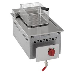 Friteuse électrique drop-in 10 litres - 350x600x210 mm - 6000 W 400/3V - 12620631 Eurast - inox 12620631_0
