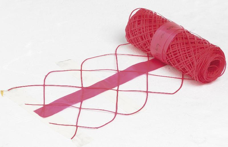 Grillage avertisseur rouge - longueur 25 m - largeur 30 m - poids 0.46 kg_0