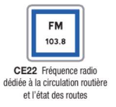 Panneau de signalisation d'indication CE22 - Formats multiples de 350 à 1500 mm_0