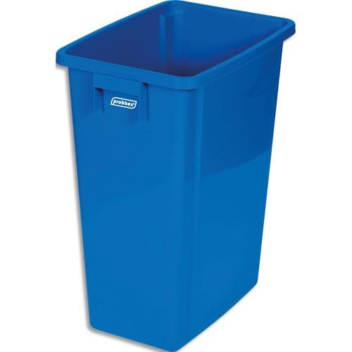 Probbax collecteur à déchets bleu - capacité 60L - dimensions 58x22,5x45,5 cm - polypropylène recyclable_0