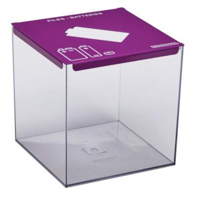 ROSSIGNOL Collecteur de piles a poser - pileo - 7l - violet securite_0