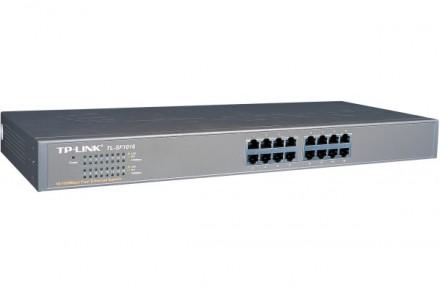 SWITCH RÉSEAU TP-LINK 16 PORTS RJ45 10100 RACKABLE 19