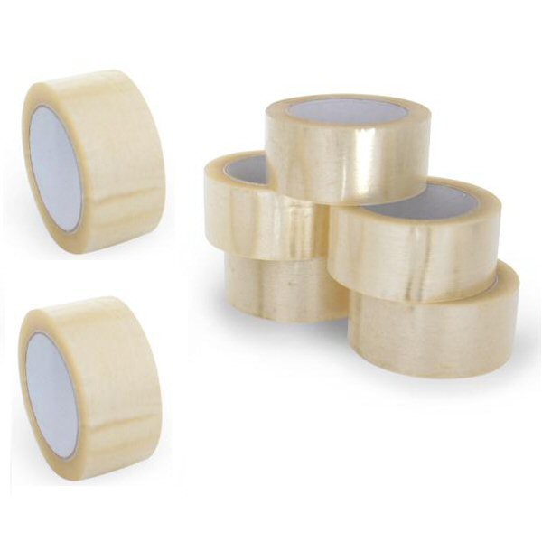 Adhésif PVC vinyle transparent - 19 mm x 100 m - 33 µm - grande polyvalence et confort d'utilisation_0