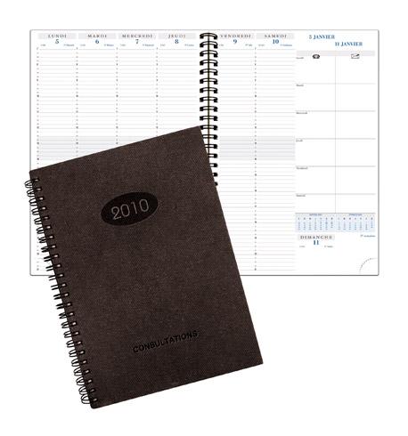 AGENDA EXACOMPTA CONSULTATION S CARTE NAPURA BEIGE 2027 - 21 X 29,7 CM