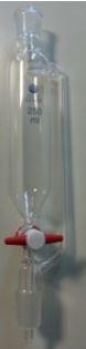 Ampoule cylindrique isobare - clé téflon - 250 ml - voie 4 - EC 29/32 F&M - cyl Ø 52_0