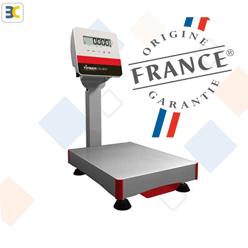 Balance Plateforme RUBIS Multi-Usage - 30kg/2g ou 60kg/15g - Plateau inox 300×400 mm - Made in France certifiée_0