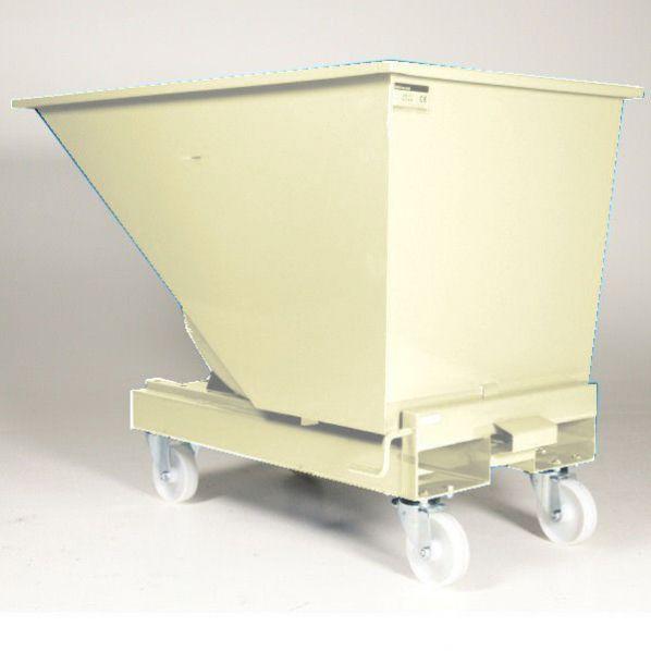 Benne basculante mobile 3000 litres - Blanc - Plastique - Marque Rolléco_0