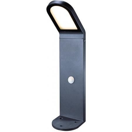 Borne CASTELLO IP54 LED SMD 9W 3000K anthracite - 1200 lumens - HT 495 mm - IK07 - détecteur de mouvement et crépusculaire_0