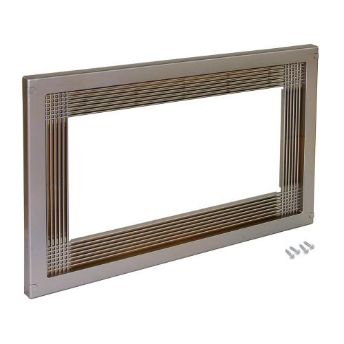 CADRE MICRO-ONDES À ENCASTRER EN PLASTIQUE - MODULE 600 MM - NICKEL SATINÉ EMUCA