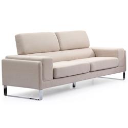 Canapé 3 places Barth Tissu Gris clair - beige 3327480026472_0