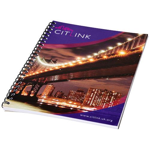 Carnet Desk-Mate A5 à spirales - couverture cartonnée brillante - 50 ou 80 feuilles_0