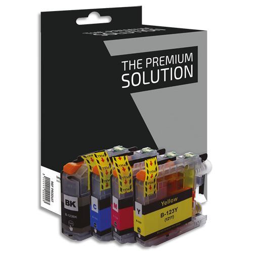 CARTOUCHE PSN/4 THE PREMIUM SOLUTION - COMPATIBLE JET D'ENCRE - BROTHER LC121/123 - B8B123B/CLXL