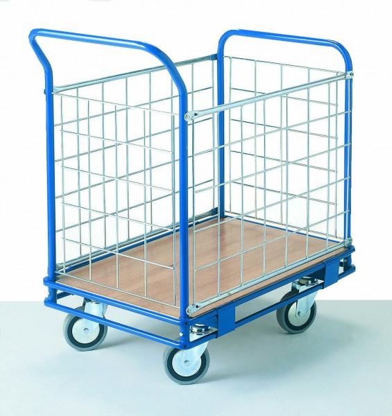 Chariot multi-service 4 côtés grillagés - plusieurs dimensions - ultra-polyvalent et maniable_0