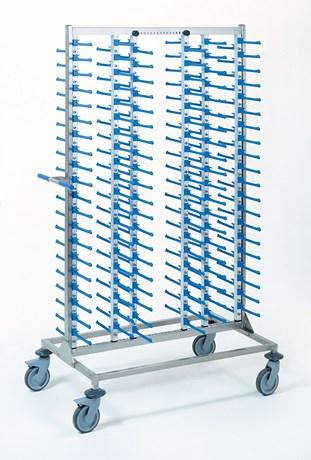 CHARIOT PORTE-ASSIETTES GARNIES MODÈLE HAUT 6 PILES 120 ASSIETTES