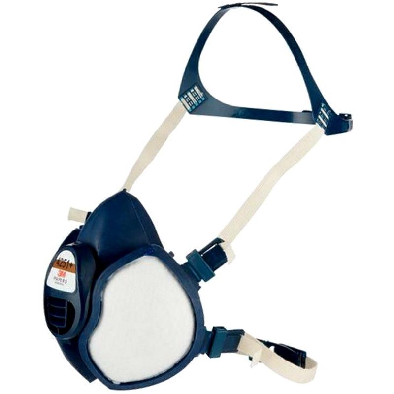 Demi-masque jetable à filtres intégrés série 4279+ abek1p3r vapeurs, gaz acides et ammoniac - 3M - 7100113103 - 757023_0